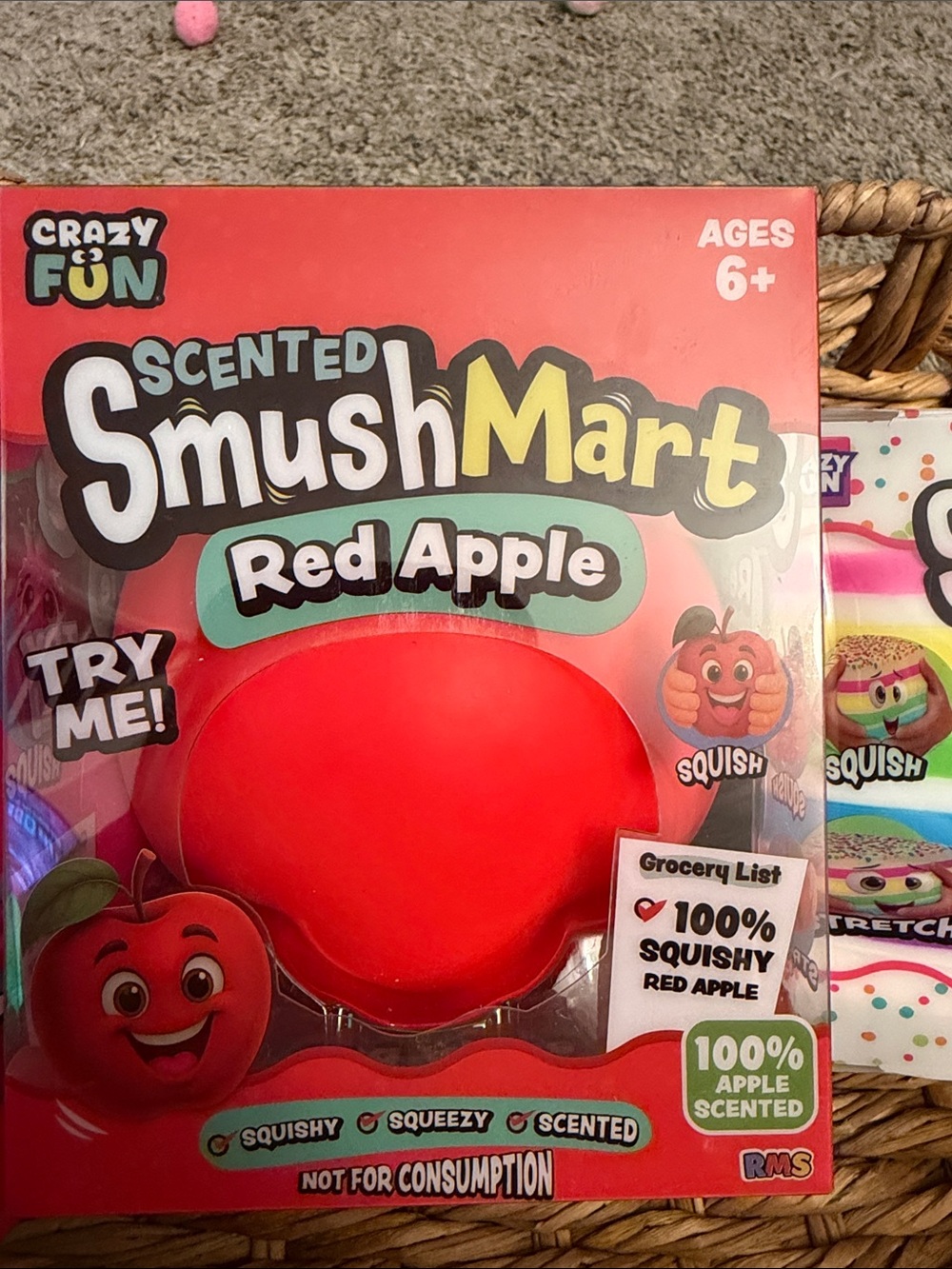 SmushMart Jumbo Squishy Bundle- Dragonfruit, Red Apple, Rainbow Layer Cake 3 pcs - Picture 4 of 5